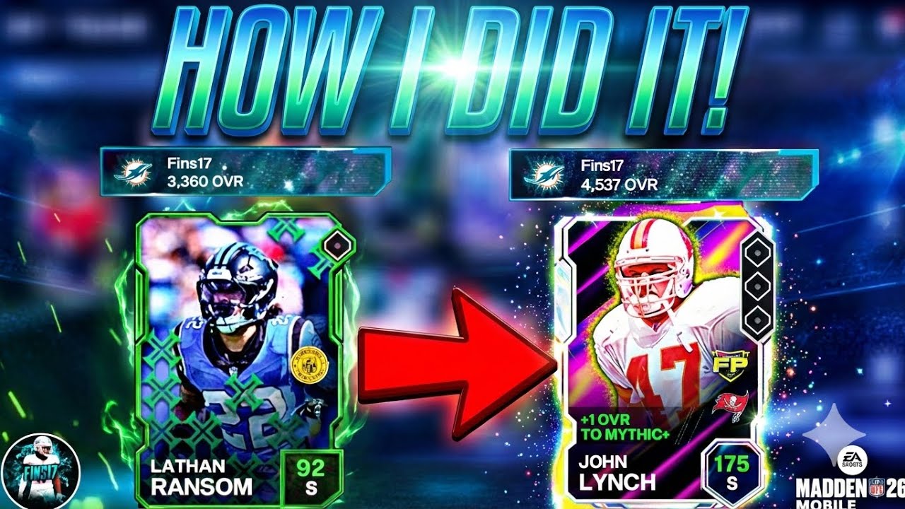 Как я за один день набрал более 1000 очков рейтинга! Смотрите это видео! Madden Mobile 26