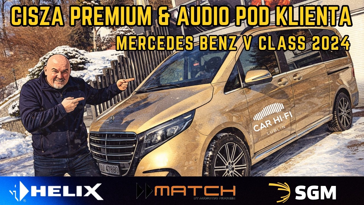 V‑Class 2024 &ndash; pełne wyciszenie SGM + audio skrojone pod klienta!