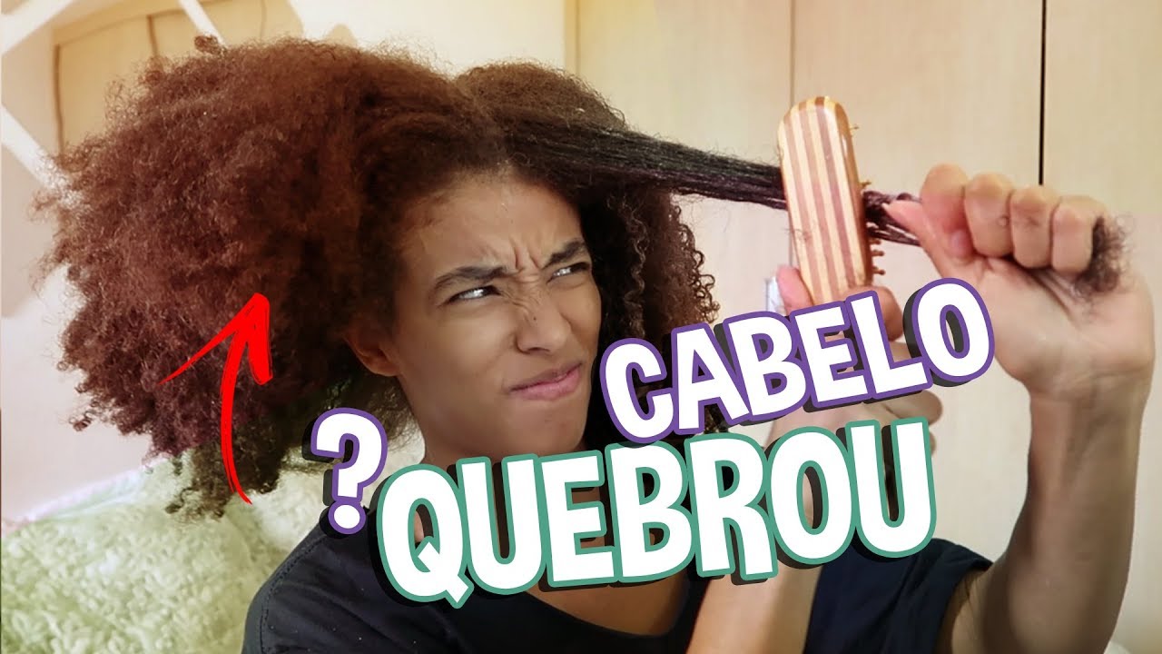 DESEMBARAÇANDO O CABELO CRESPO AINDA SECO