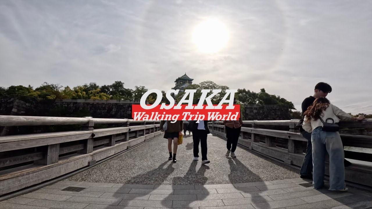 Osaka Castle Walking Tour 🇯🇵 | 4K Scenic Walk Through Osaka Castle Park