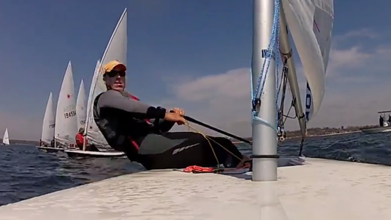 Laser Sailing - Racing Ride Along with Andrew Scrivan - GoPro[HD]