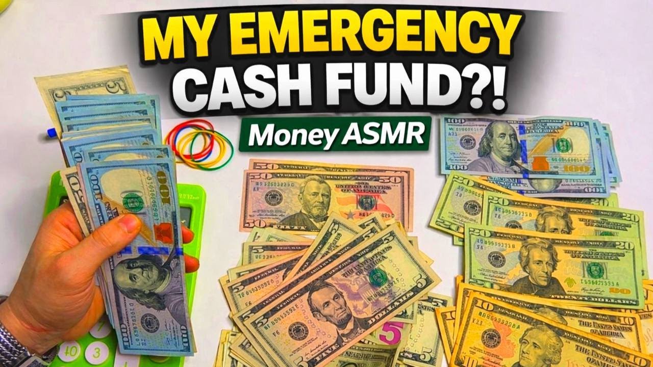 Counting My Emergency Cash Fund 💵 Money ASMR