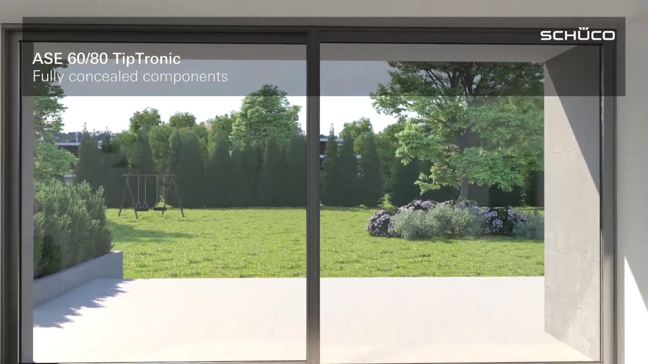 Schueco ASE 60 Automatic Sliding Door System | Set new standards with its puristic design