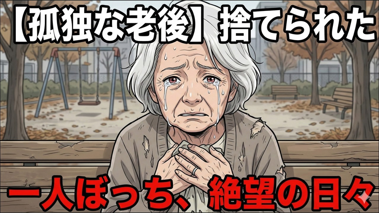 【孤独な老後】夫に先立たれ、子供にも見捨てられた70歳の私。公園で出会った見知らぬ青年の一言で人生が激変する
