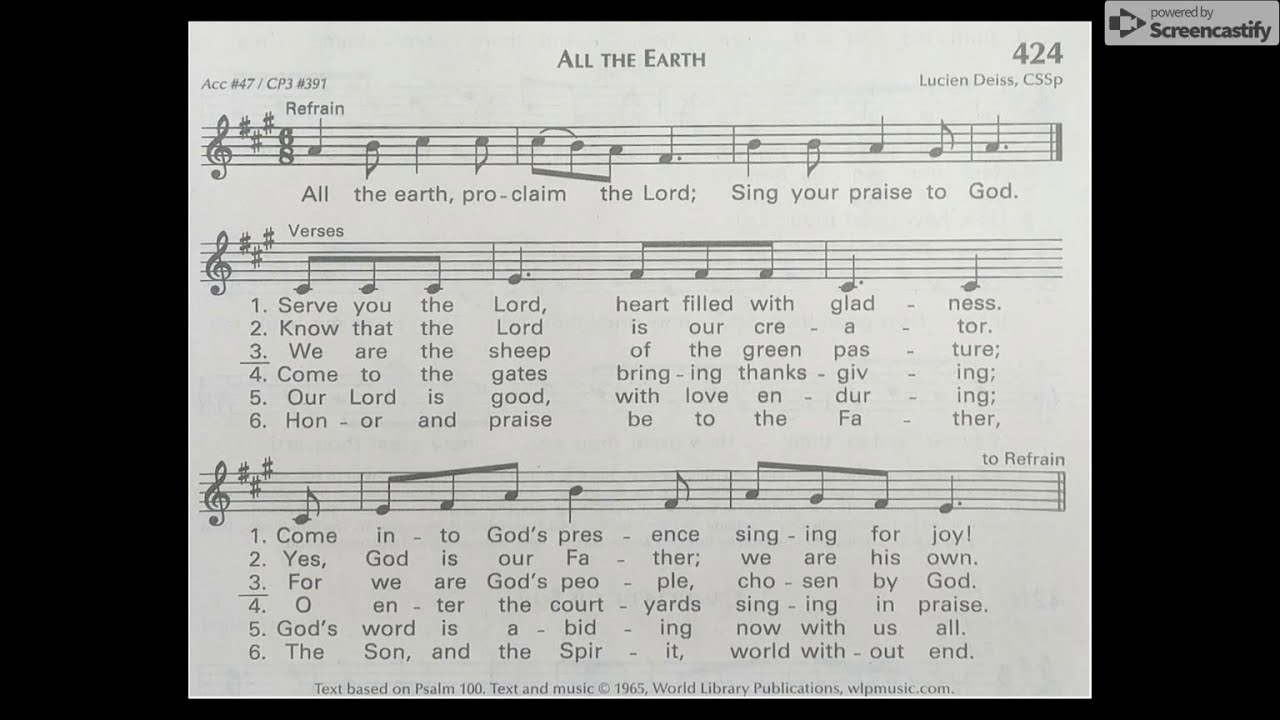 All The Earth | Deiss | lyrics