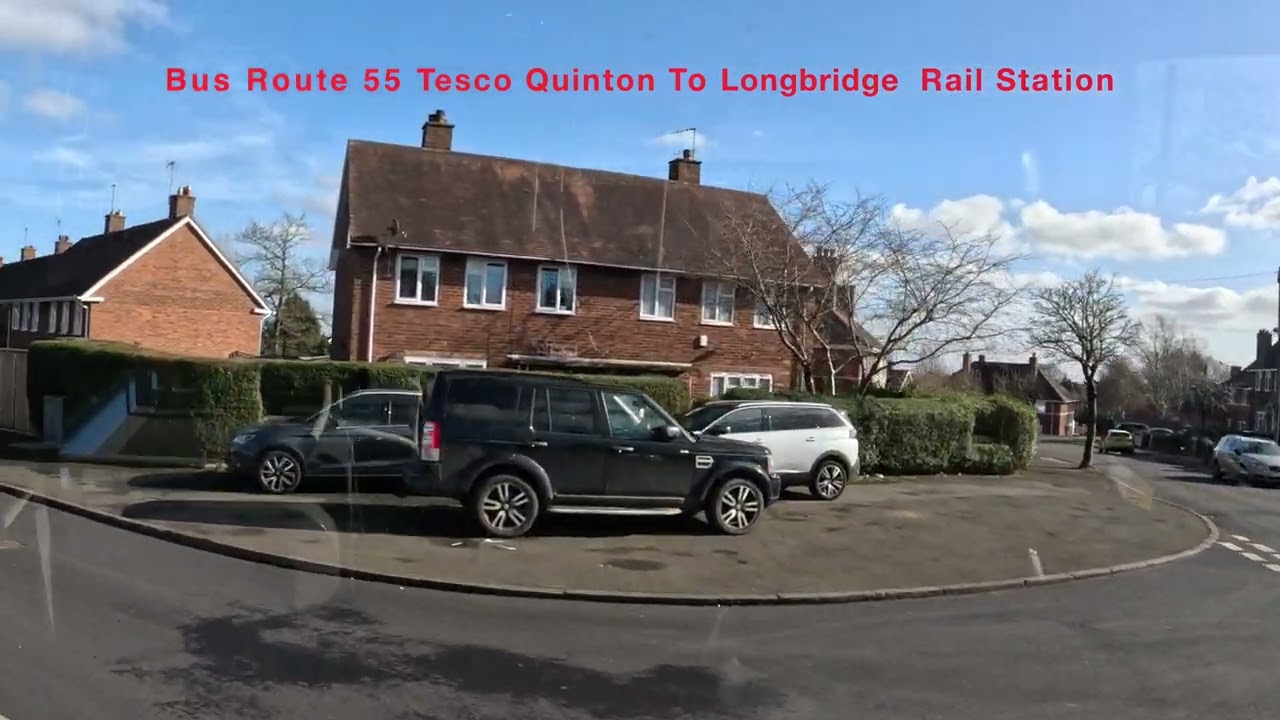 Bus Route 55 Tesco Quinton To Longbridge  Rail Station   4K