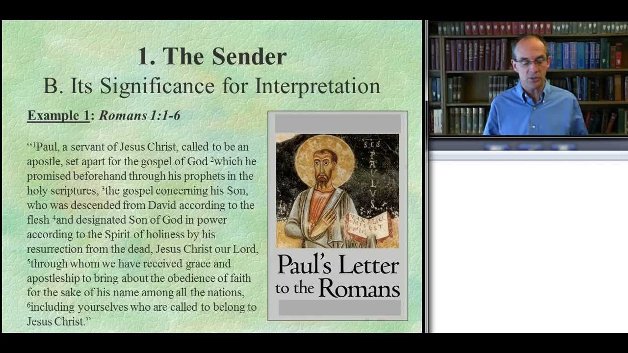 Paul the Letter Writer - Part 2 - Jeff Weima