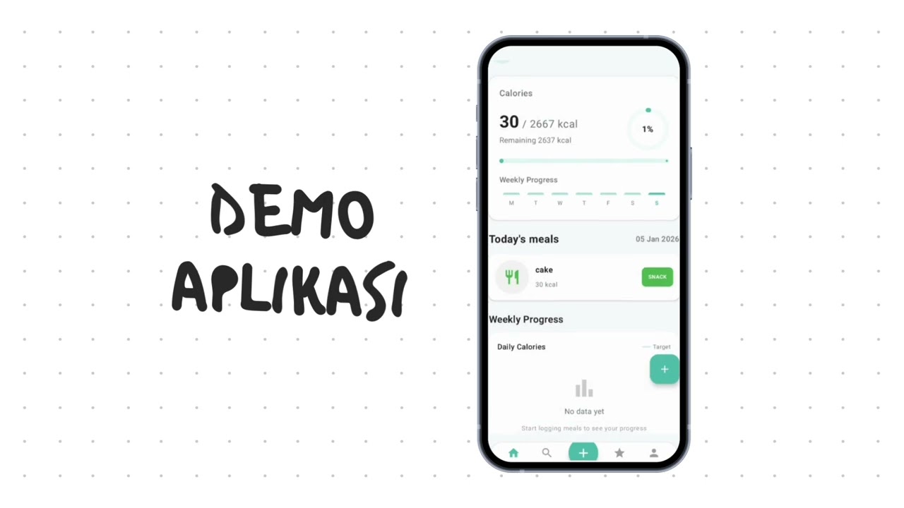 📱 NutriTrack – Smart Nutrition Tracker App | Demo Aplikasi