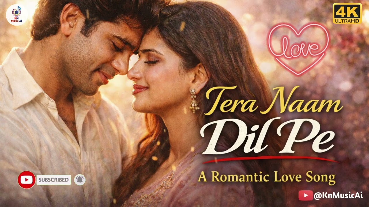 Tera Naam Dil Pe 💞 | Heart Touching Romantic Song | Bollywood Vibes