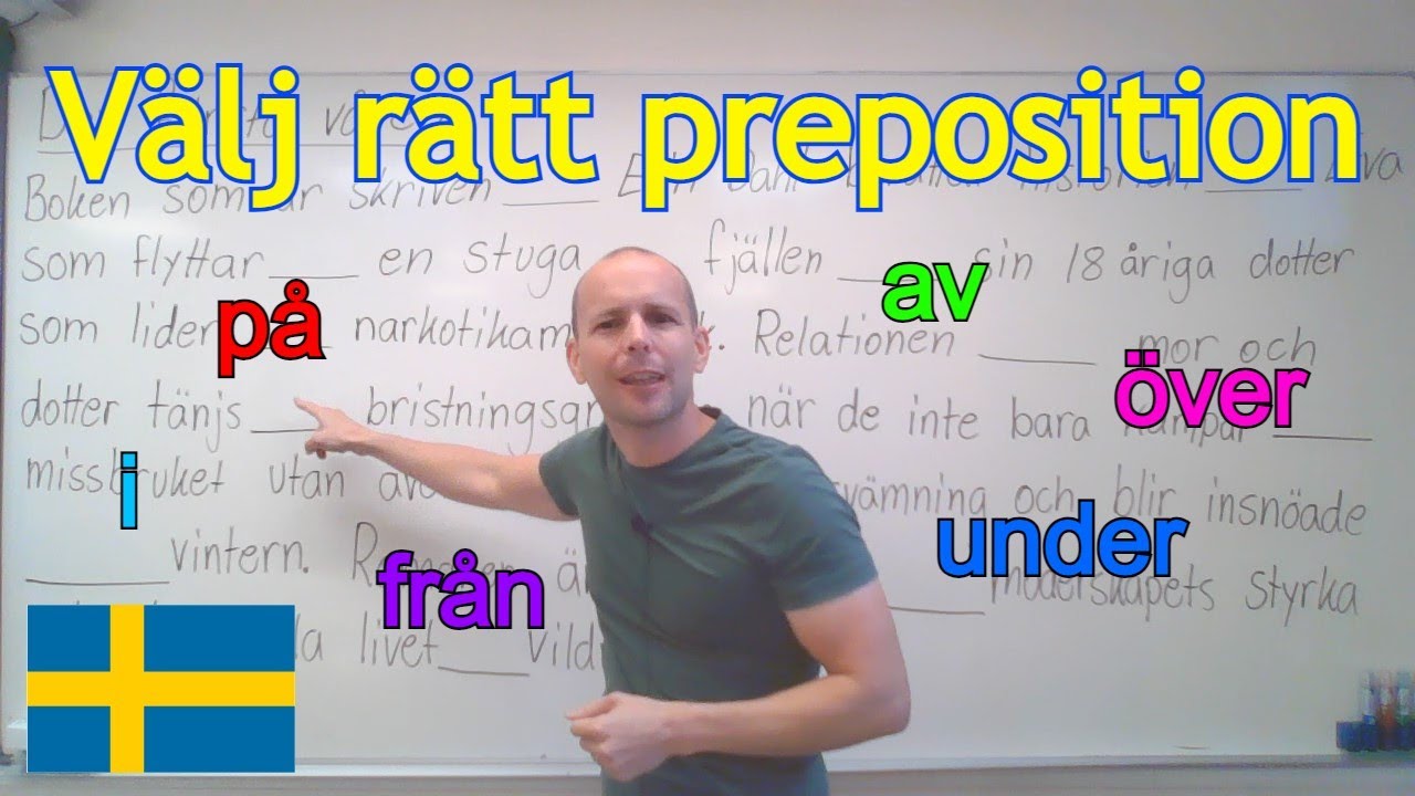 Välj rätt preposition (övning) SFI