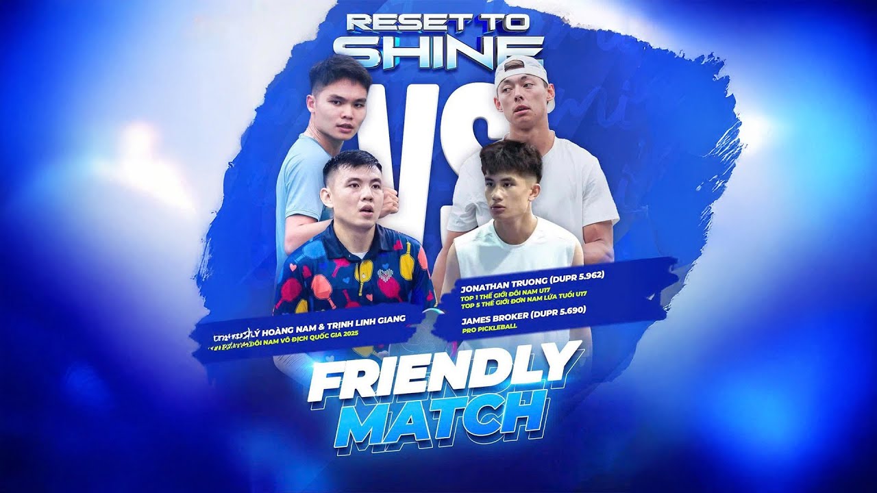 Lý Hoàng Nam/Trịnh Linh Giang giao lưu pickleball với pro Mỹ