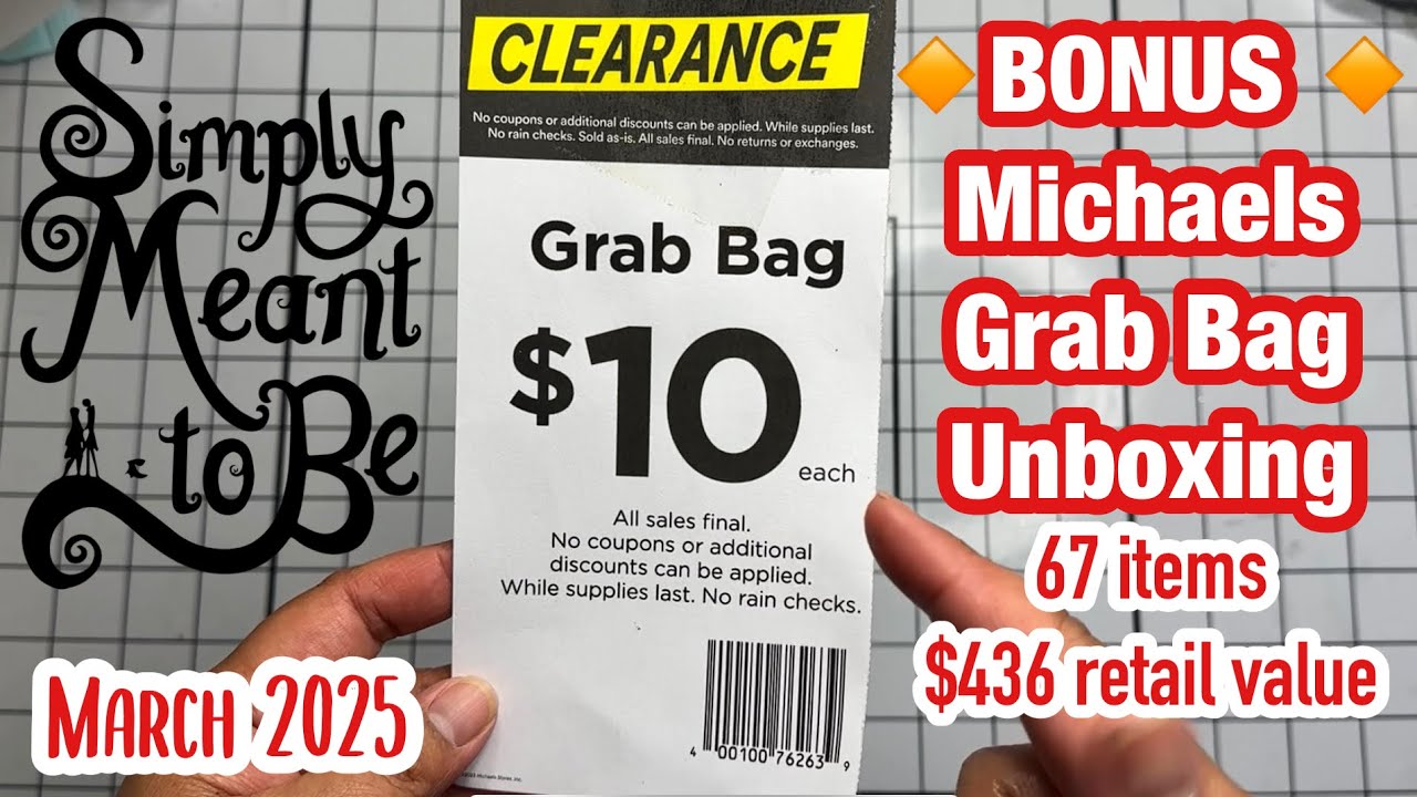 🔸БОНУС🔸 Распаковка сумки Michaels Grab Bag | Март 2025