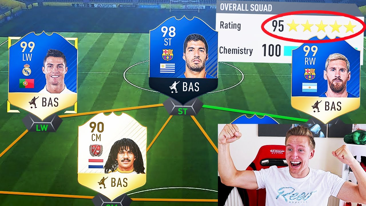 99.9% IMPOSSIBLE W2S *WORLD RECORD* 195 FUT DRAFT?! - FIFA 17 ULTIMATE TEAM CHALLENGE