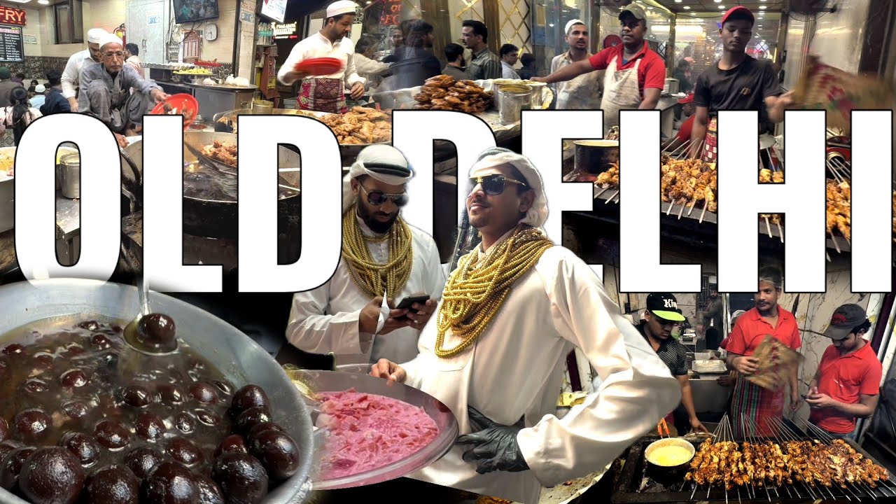 OLD DELHI STREET FOOD / WALKING TOUR Jama masjid OLD DELHI /