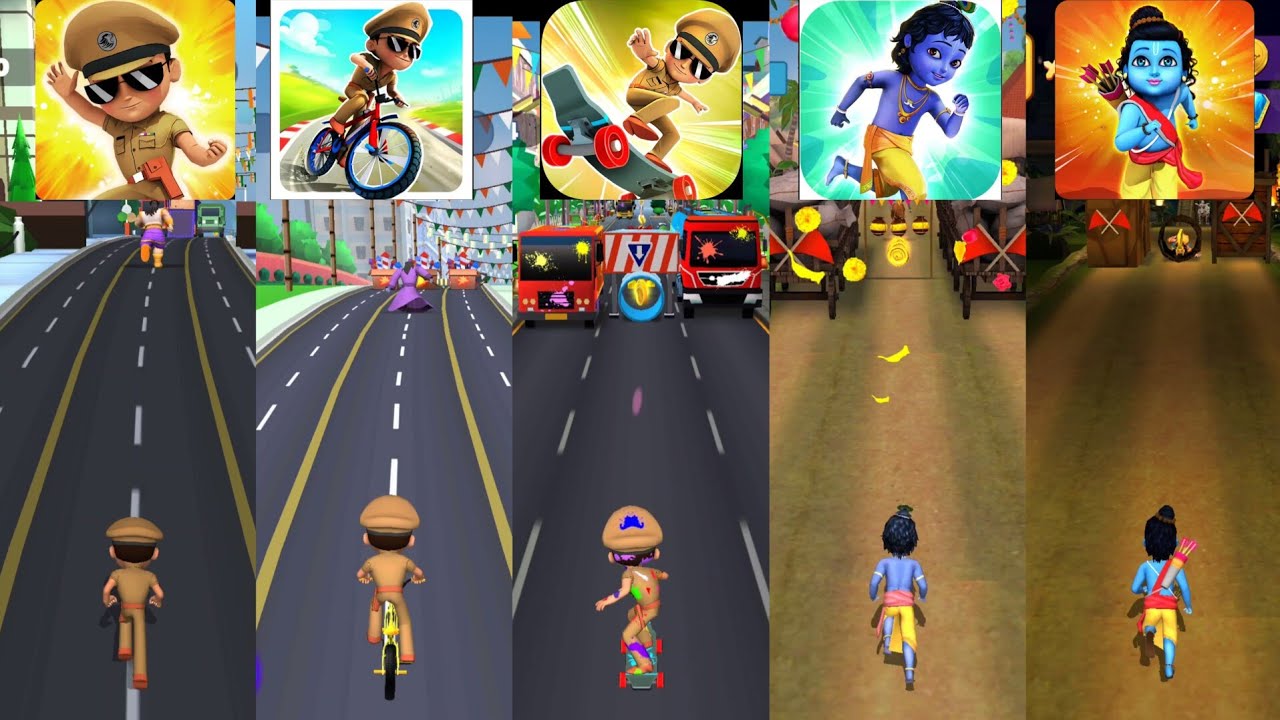 Little Singham 🆚 Little Singham Cycle Race 🆚 Little Singham Super Skater 🆚 Little Krishna🆚Little Ram