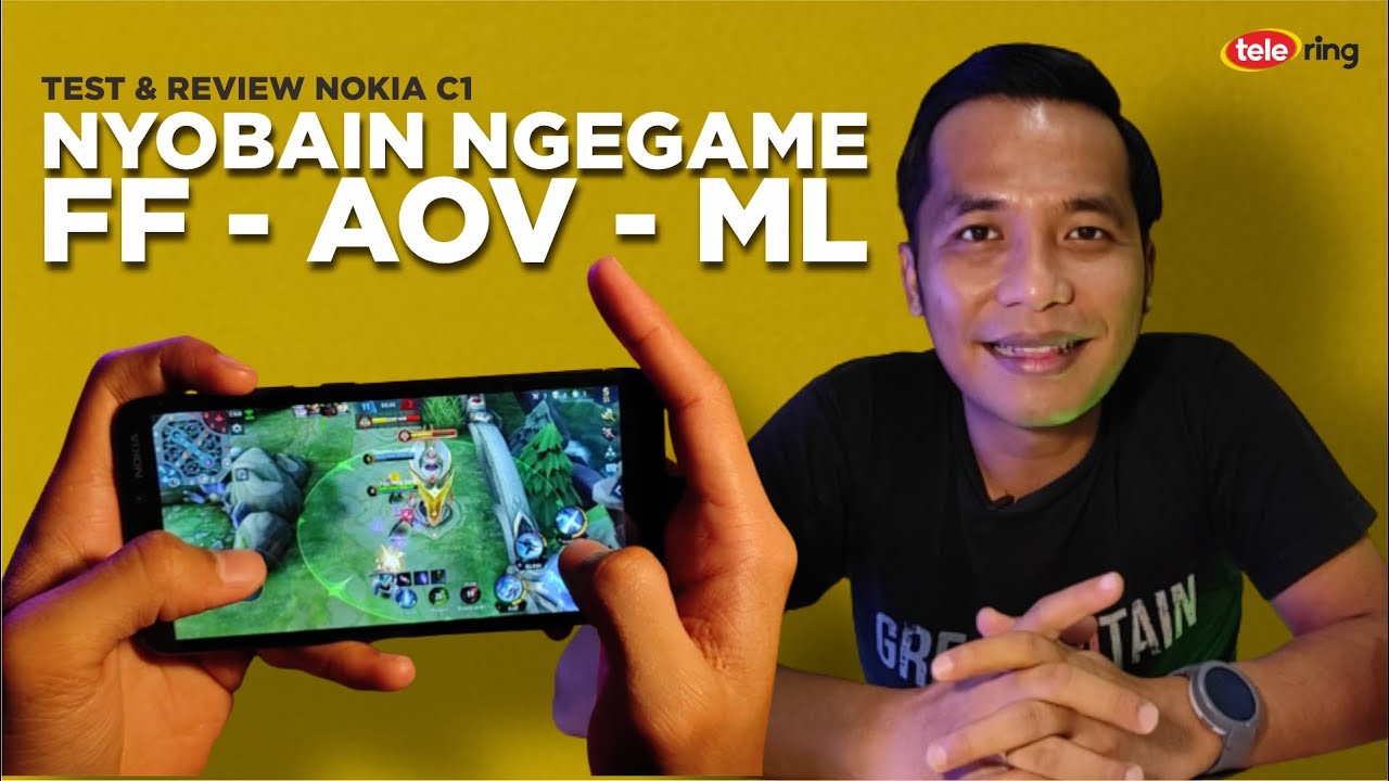 Test dan Review Nokia C1 - Nyobain Ngegame Free Fire, AOV dan Mobile Legend!