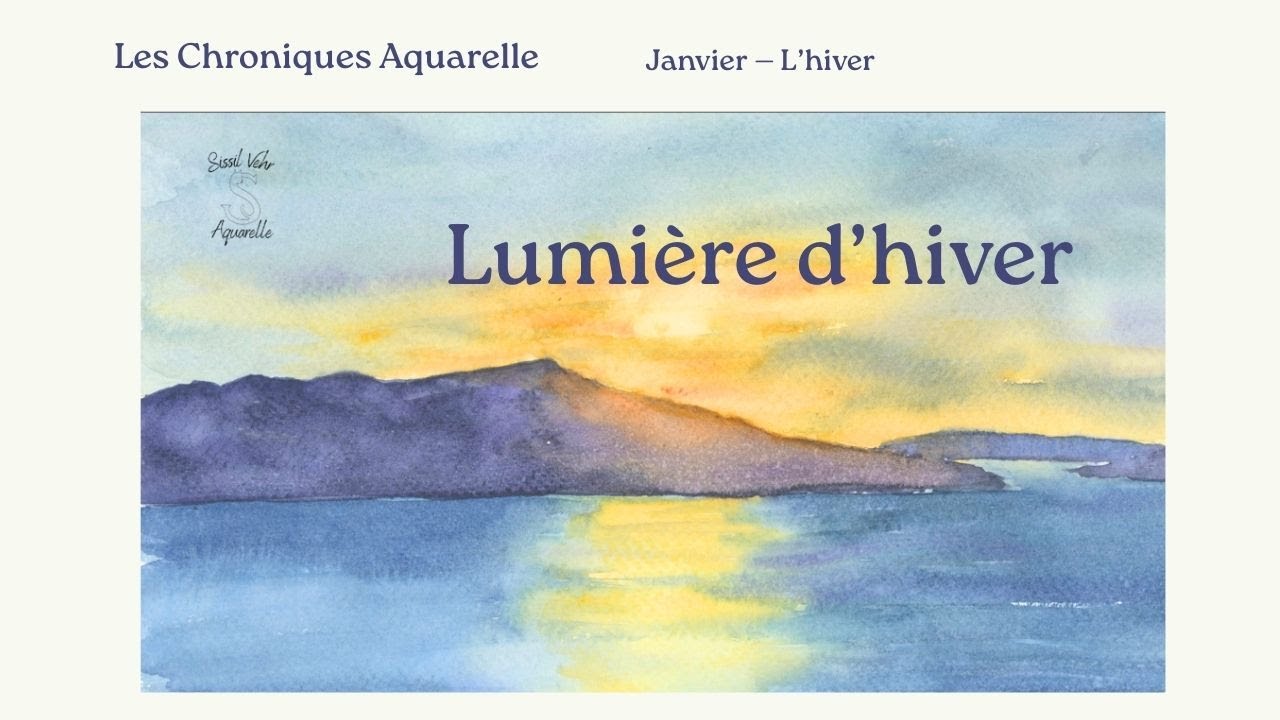 Inspiration & Ambiance Aquarelle : Lumière d’hiver — peindre un ciel ❄️