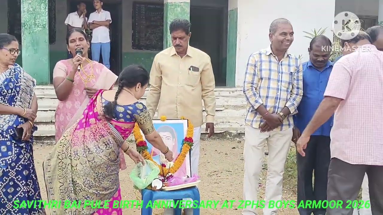 Savithri bai pule birth anniversary at ZPHS BOYS ARMOOR 2026