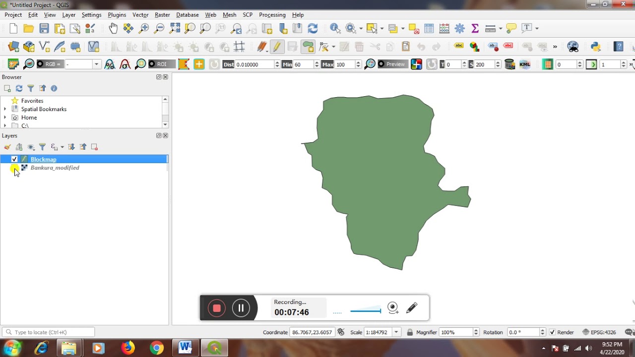 Simple Digitization with Polygon Feature in QGis_Part I