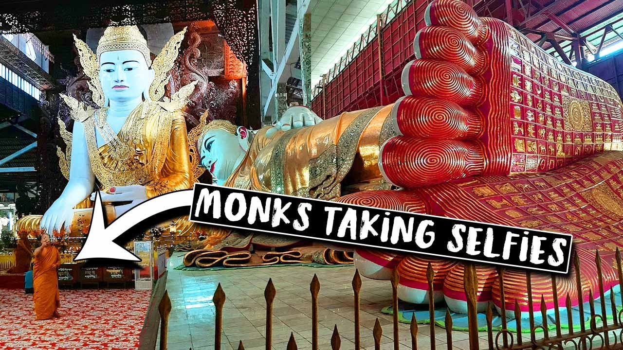 World's Largest Reclining BUDDHA!! Yangon Myanmar