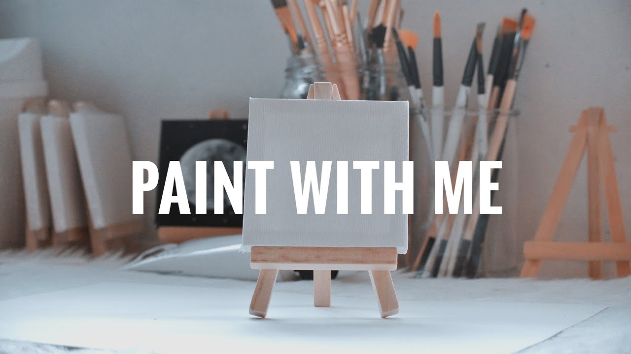 🌿 easy mini canvas painting | 002