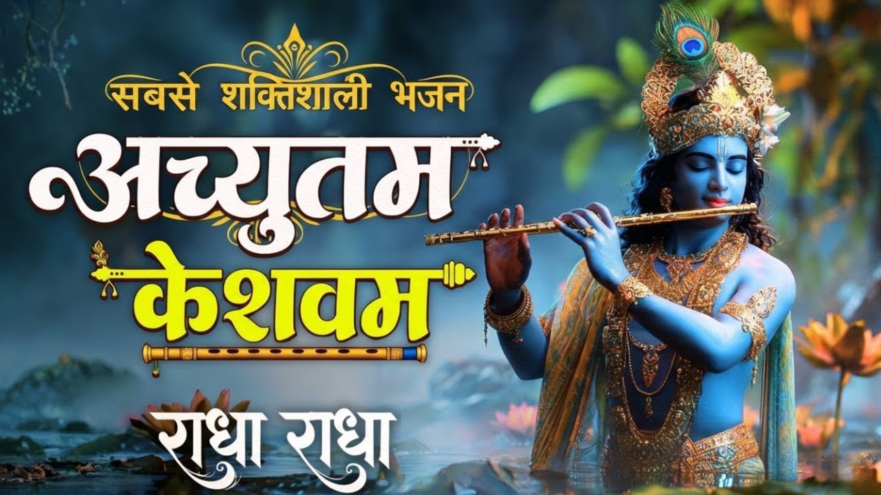 ACHYUTAM KESHAVAM KRISHNA DAMODARAM | VERY BEAUTIFUL SONG - POPULAR KRISHNA BHAJAN ( FULL SONG )