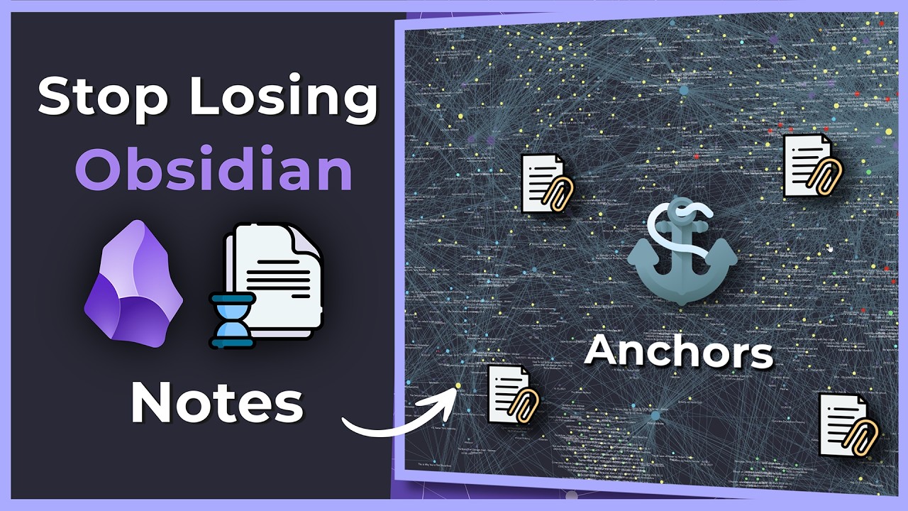 Перестаньте терять свои исследовательские заметки Obsidian (метод якоря)
