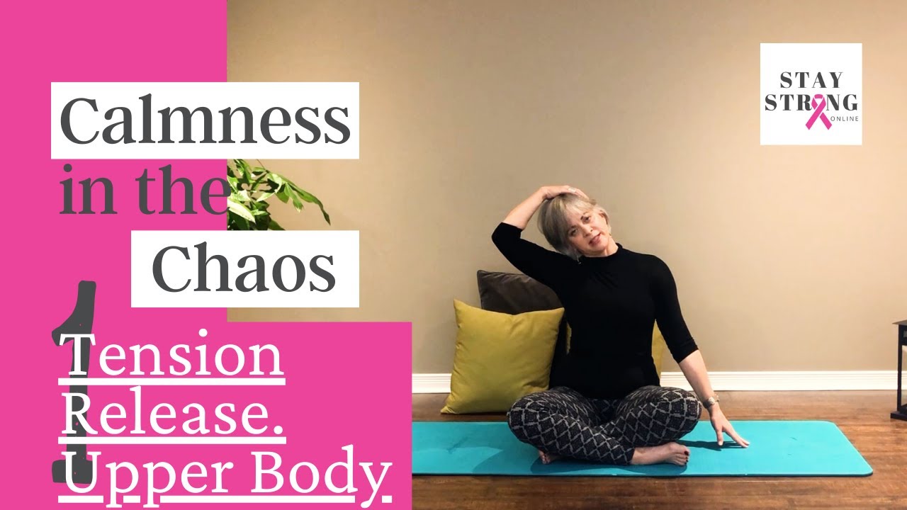 Exercises for tension release in the Neck Shoulders Arms. Physiotherapist Aileen