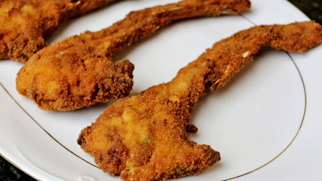 Chuletas de cordero empanadas