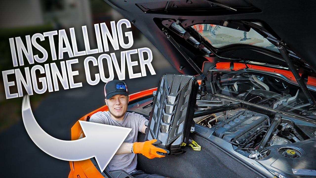 Installing Corvette C8 Carbon Fiber Engine Cover! (DIY Guide)