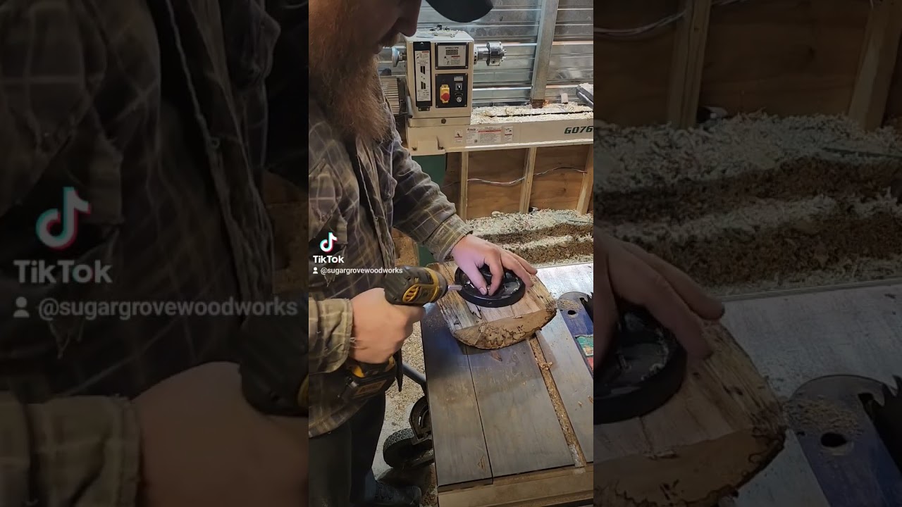 woodturning spalted wood mounting the faceplate for woodturning #1of1 #custom #handmade #woodturning