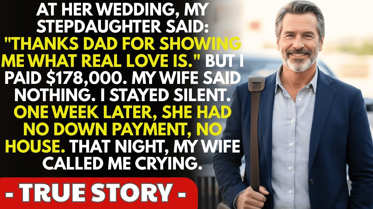 At Her Wedding, My Stepdaughter Said: 