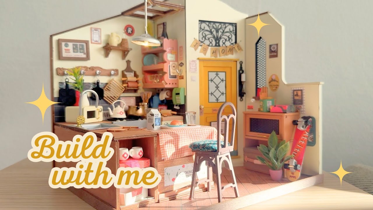 🌱 Cozy build | Kitchen miniature kit, from Rolife, Part 2
