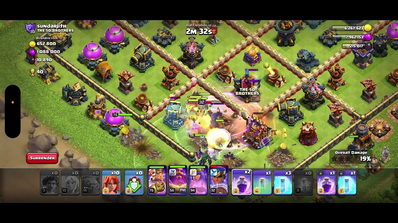Clash of Clans Max 18 Town hall | Attack Ranked Battle |