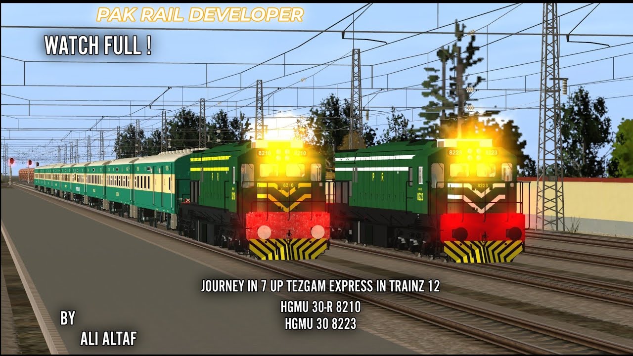 JOURNEY IN TEZGAM EXPRESS IN TRAINZ 12 #trainzsimulator #railway #train #railroad #modtrainz