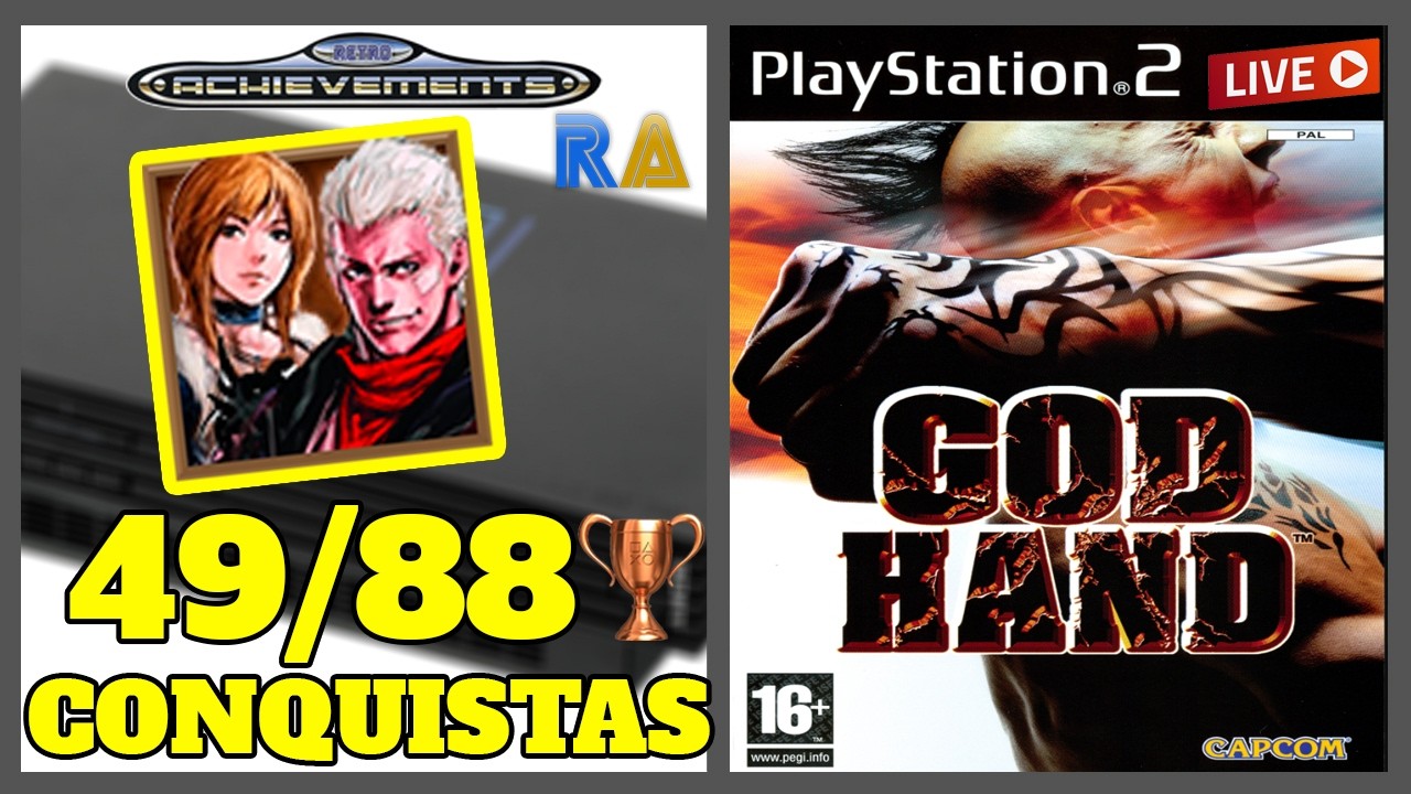PLATINANDO: God Hand (PS2) 🏆[49/88] RetroAchievements AO VIVO