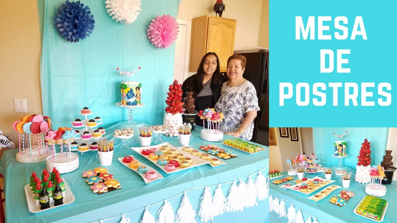 Mesa de Postres!! Como decore la mesa de postres de mi hija!!