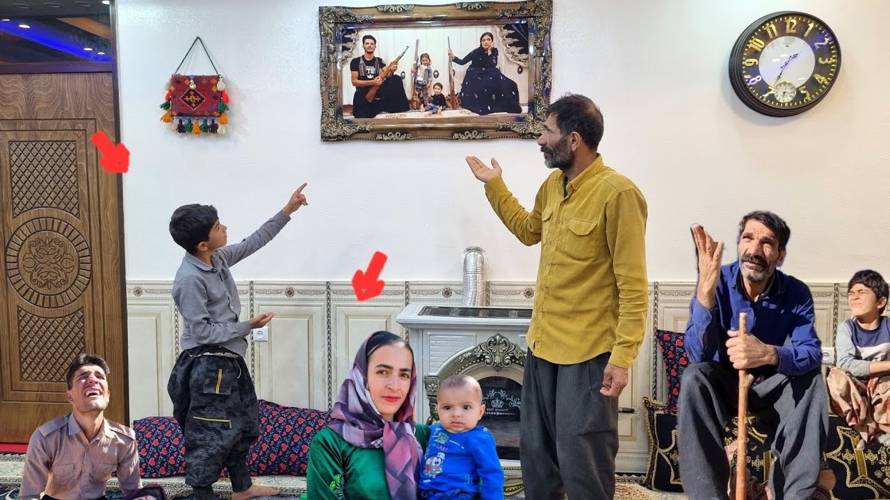 Teacher and Afshin's grandmother, visiting Zulfa's house in the city and the teacher's happiness ❤