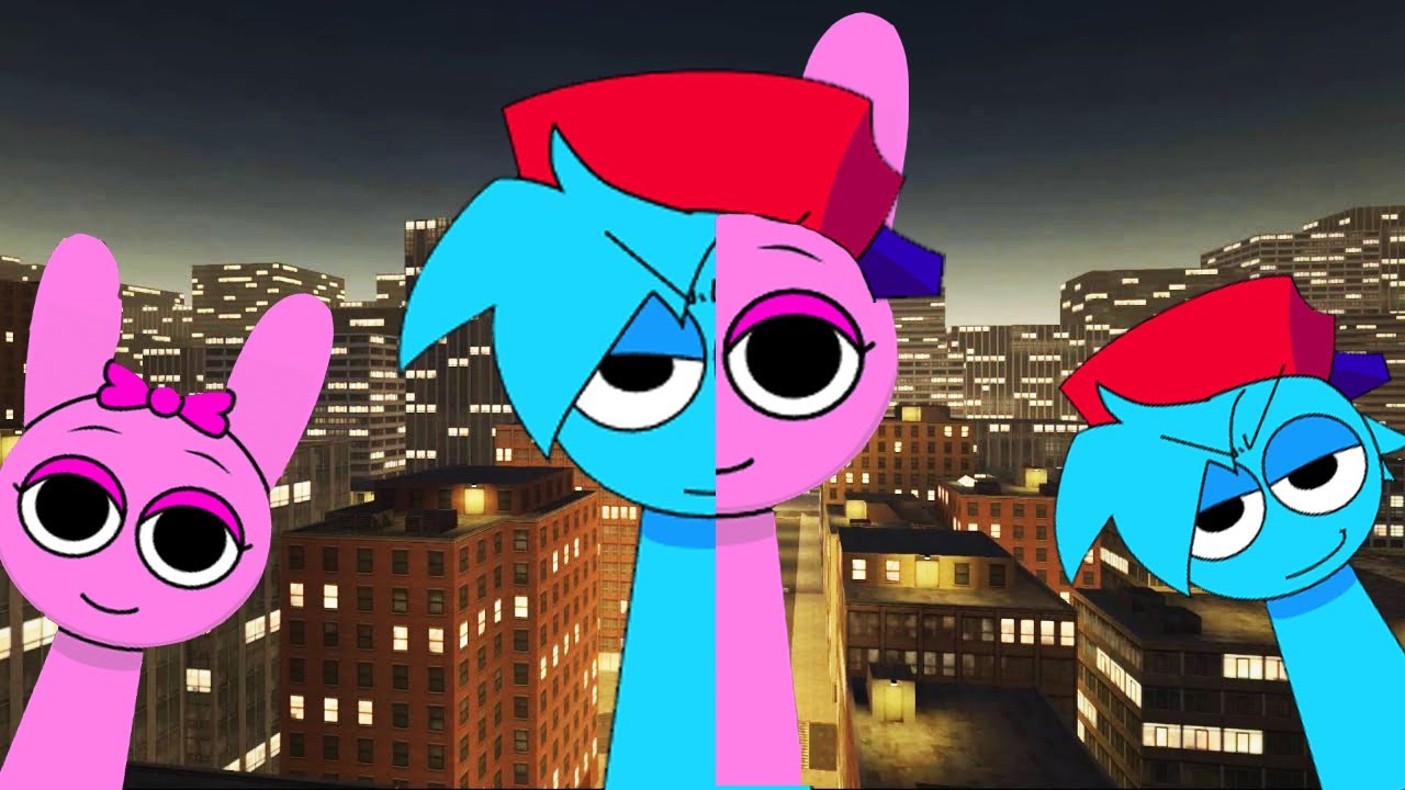Piramixed Sprunki Vineria And Piramixed Nightmare Boyfriend Nextbot Gmod