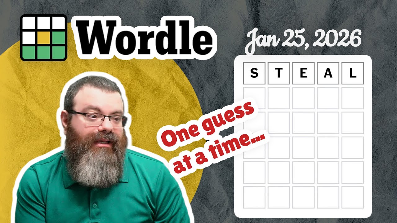 Whittling away | Wordle #1681 (Jan 25th, 2026)