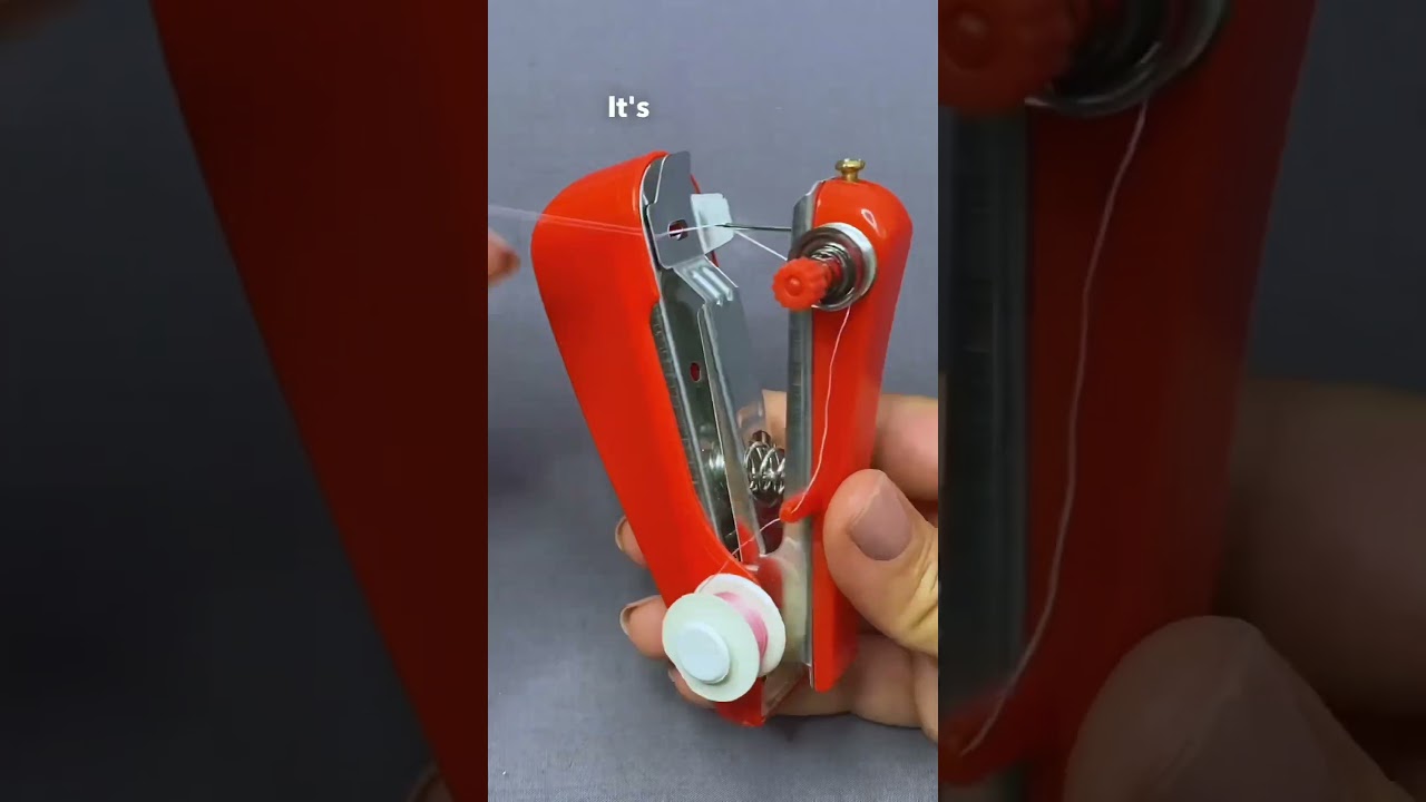 Mini Handheld Sewing Machine #sewing #sew #diysewing #seweasy #sewingpatterns #sewcreative