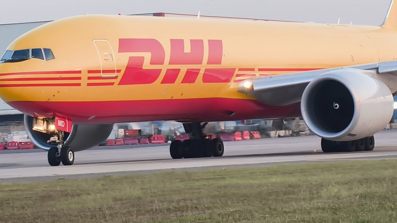 DHL Cargo aircraft | Boeing 777-300ER | Freighter aircraft | #video #aircraft 