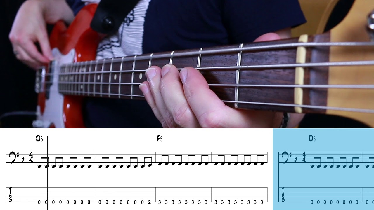 Metallica - Whiskey In The Jar (Bass cover with tabs)