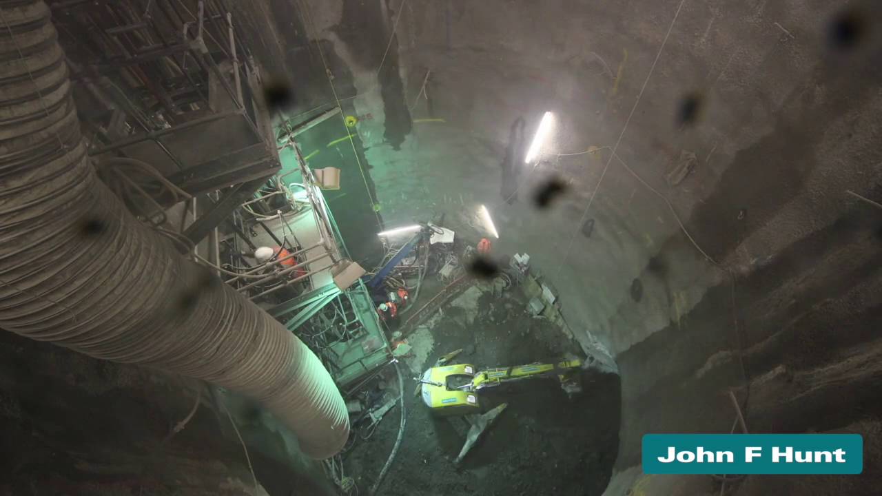 John F Hunt Concrete Cutting, Vauxhall shaft 2