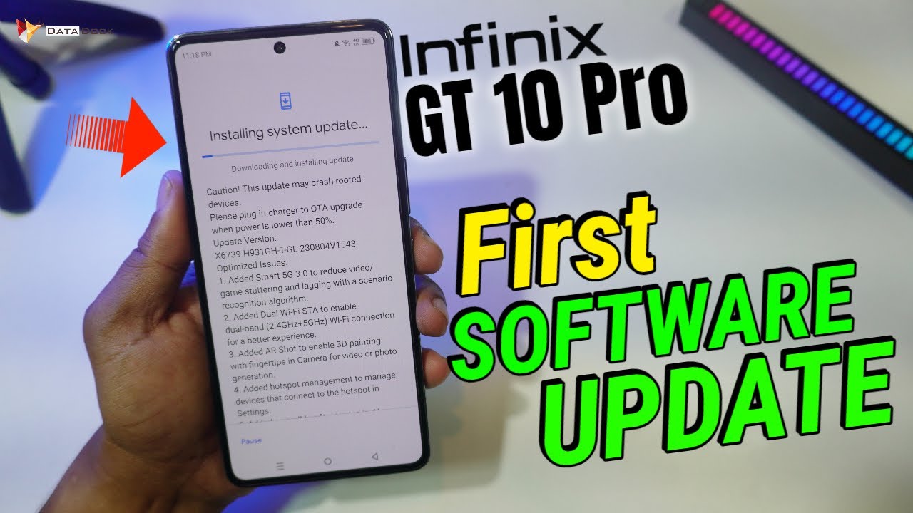 Infinix GT 10 Pro 1st Software Update | With New Features & Bug Fixing 