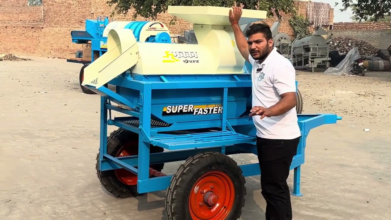 भारत का सबसे सस्ता मिनी मक्का थ्रेसर   mini maize thresher   mini tractor maize thresher
