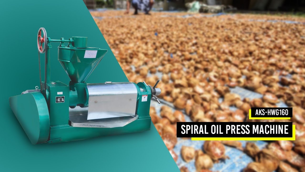 SCREW PRESS OIL MACHINE - MESIN PRESS MINYAK AKS-HWG160