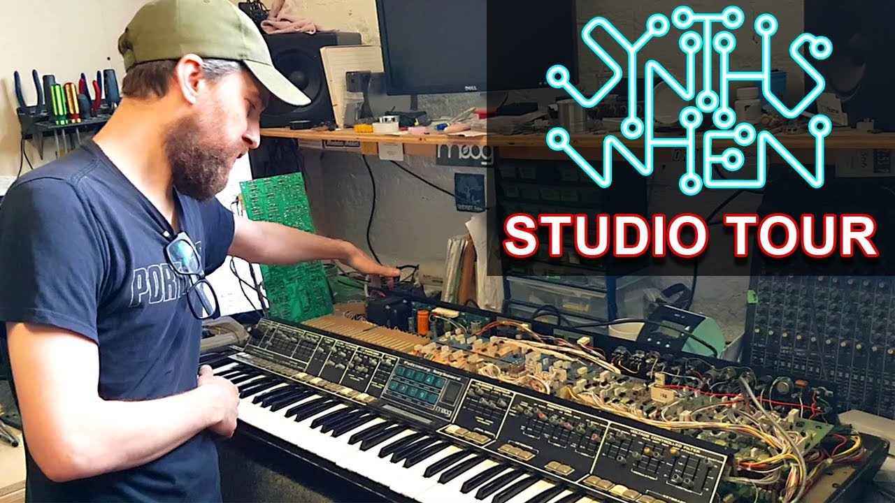 SYNTHS WHEN - Synthesizer Studio & Repair Shop Tour | Toronto, Canada