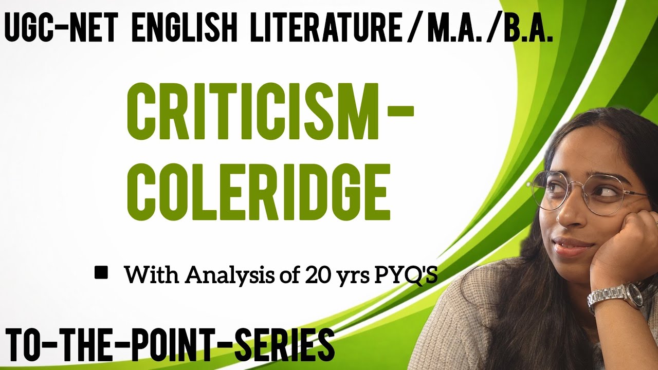 Coleridge |Criticism | UGC NET #english #ugcnetenglish #englishliterature  @Bibliophilesneha ​