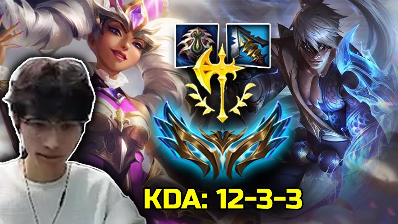 BeiFeng : Qiyana vs Rank 1 LeeSin Mid / 1v9 HardCarry at 1000LP - Engsub